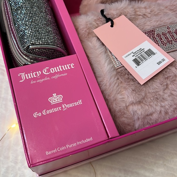 Juicy Couture Dusty Blush Mini Tote & Barrel Coin Purse Set - TikTok Famous! - Picture 5 of 6
